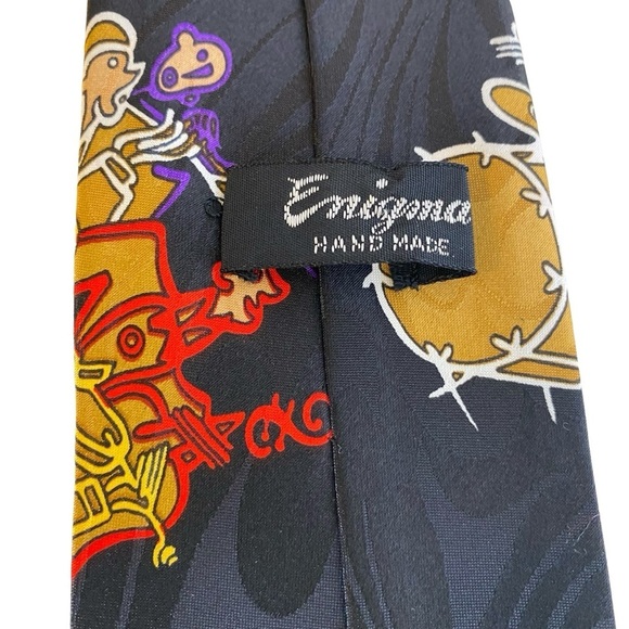 Vintage Enigma Swanky Jazz Band‎ Musical Instruments Players Necktie Men's Tie - Picture 4 of 9